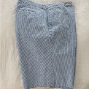 NWOT Ralph Lauren blue/white walking shorts sz 16